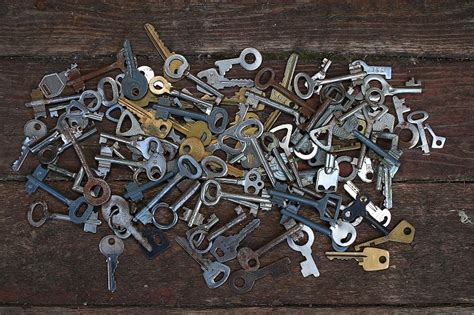 what metal are house keys made out of|can you recycle old keys.